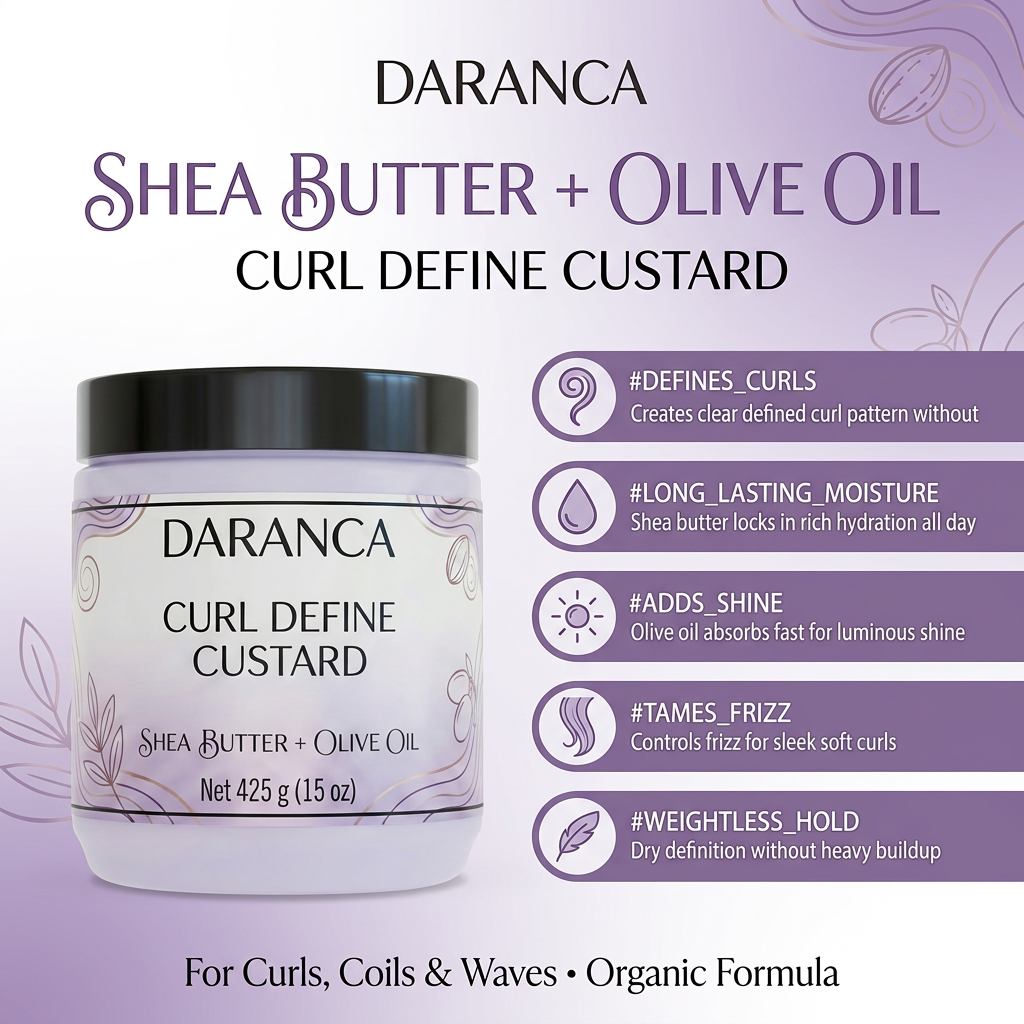 Shea Butter & Olive Oil Nourishing Curl Define Leave-In Curl Hair Cream